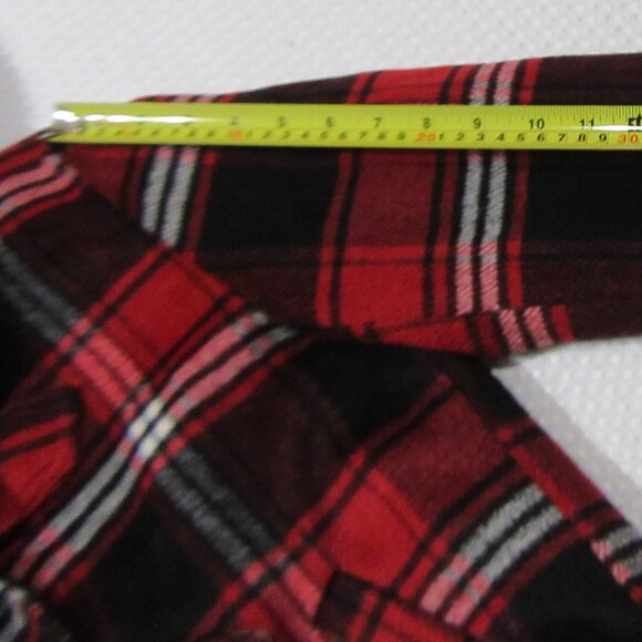 FIRM PRICE  Red Plaid Coat  Size Medium- Bomber Style- Like New - Picture 8 of 15